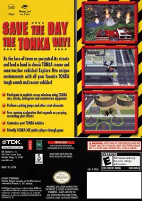 Tonka - Rescue Patrol box cover back